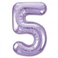 Цифра 5 сиреневый