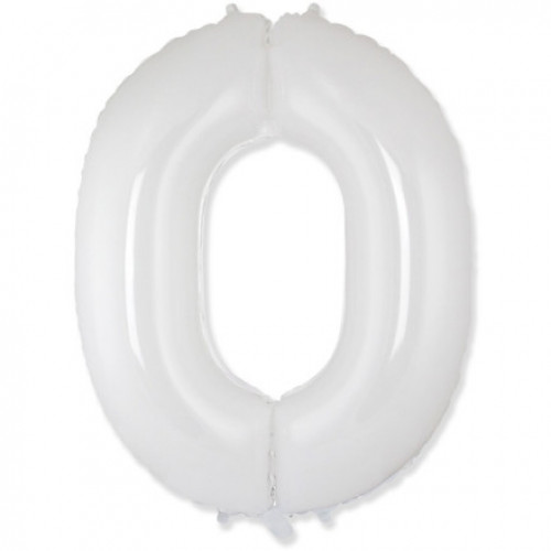 Цифра 0 белый