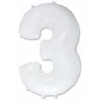 Цифра 3 белый