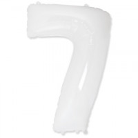 Цифра 7 белая