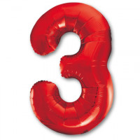 Цифра 3 красный