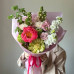 Авторский букет с пионом Корал шарм № 95