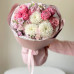 Авторский букет в нежной гамме  с розой Сильвой №86
