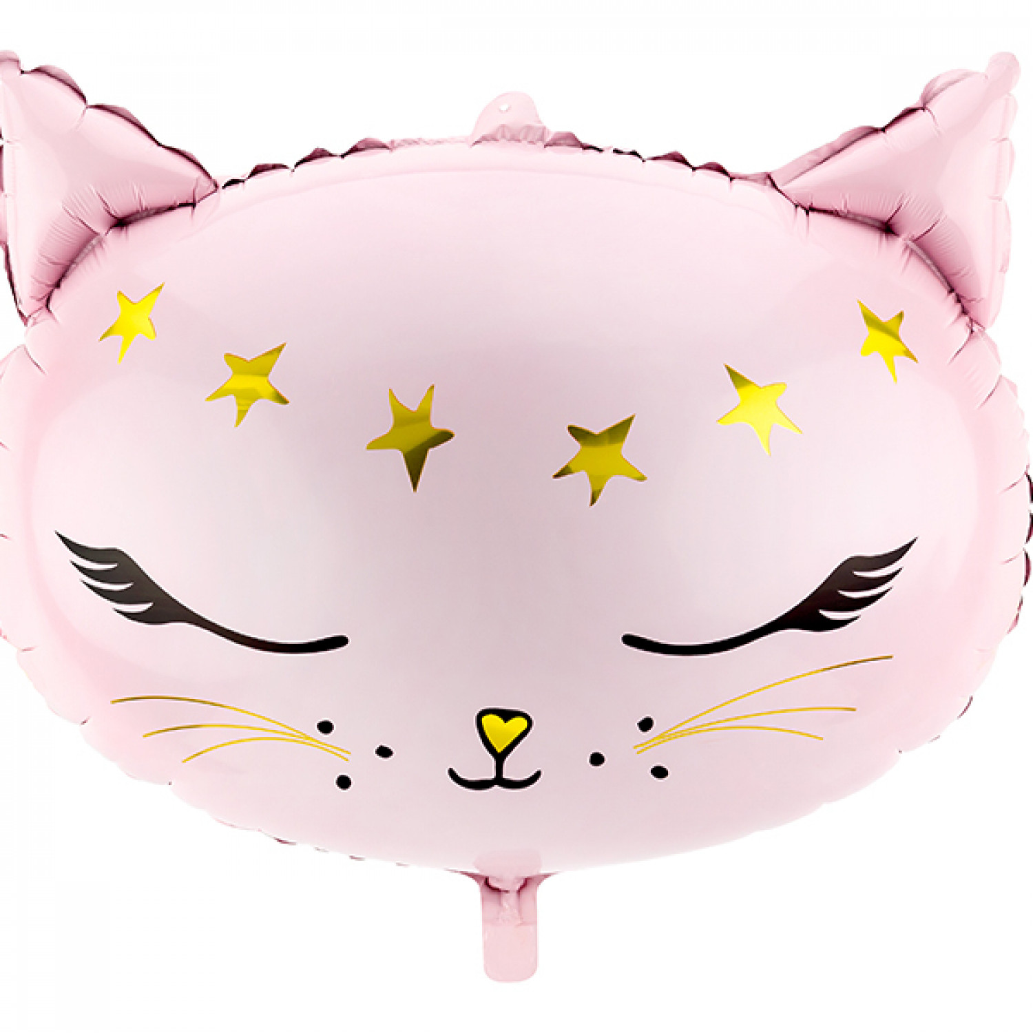 Шар Голова кошечки с короной розовая/кошка голова Пинк