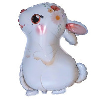 Фигура Заяц в профиль белый