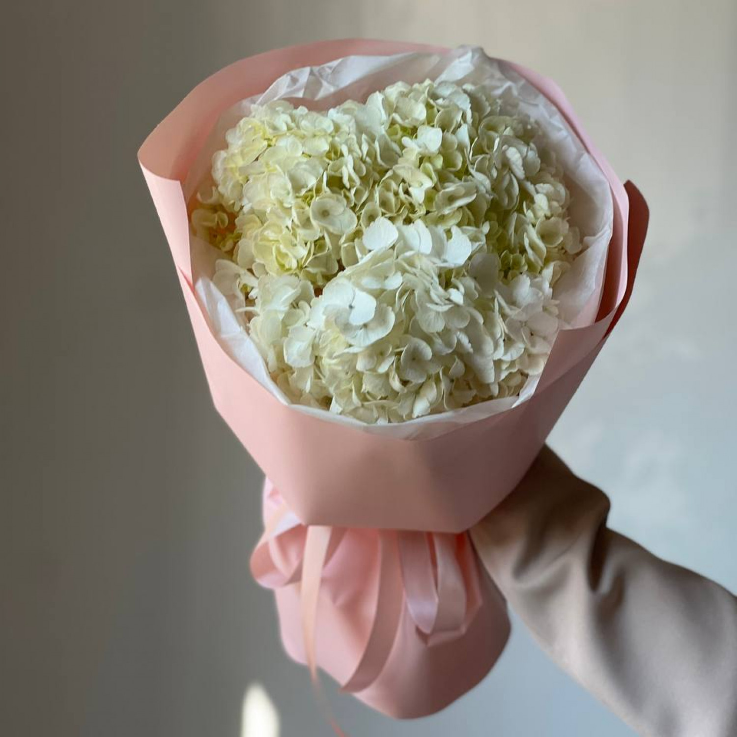 Монобукет из 3 гортензий