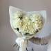 Монобукет из 9 белых французских вывернутых  роз №31
