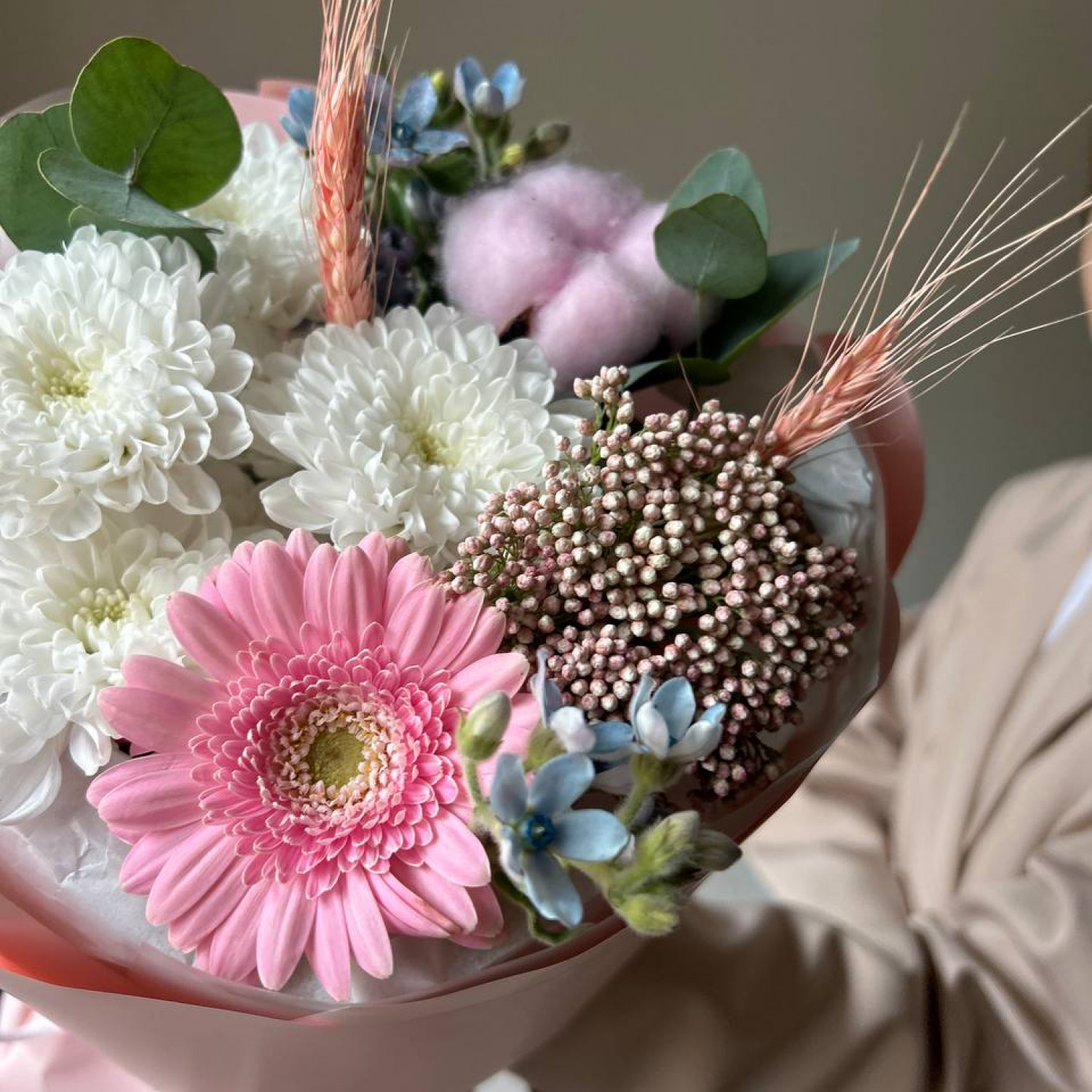 Авторский букет с герберой №110