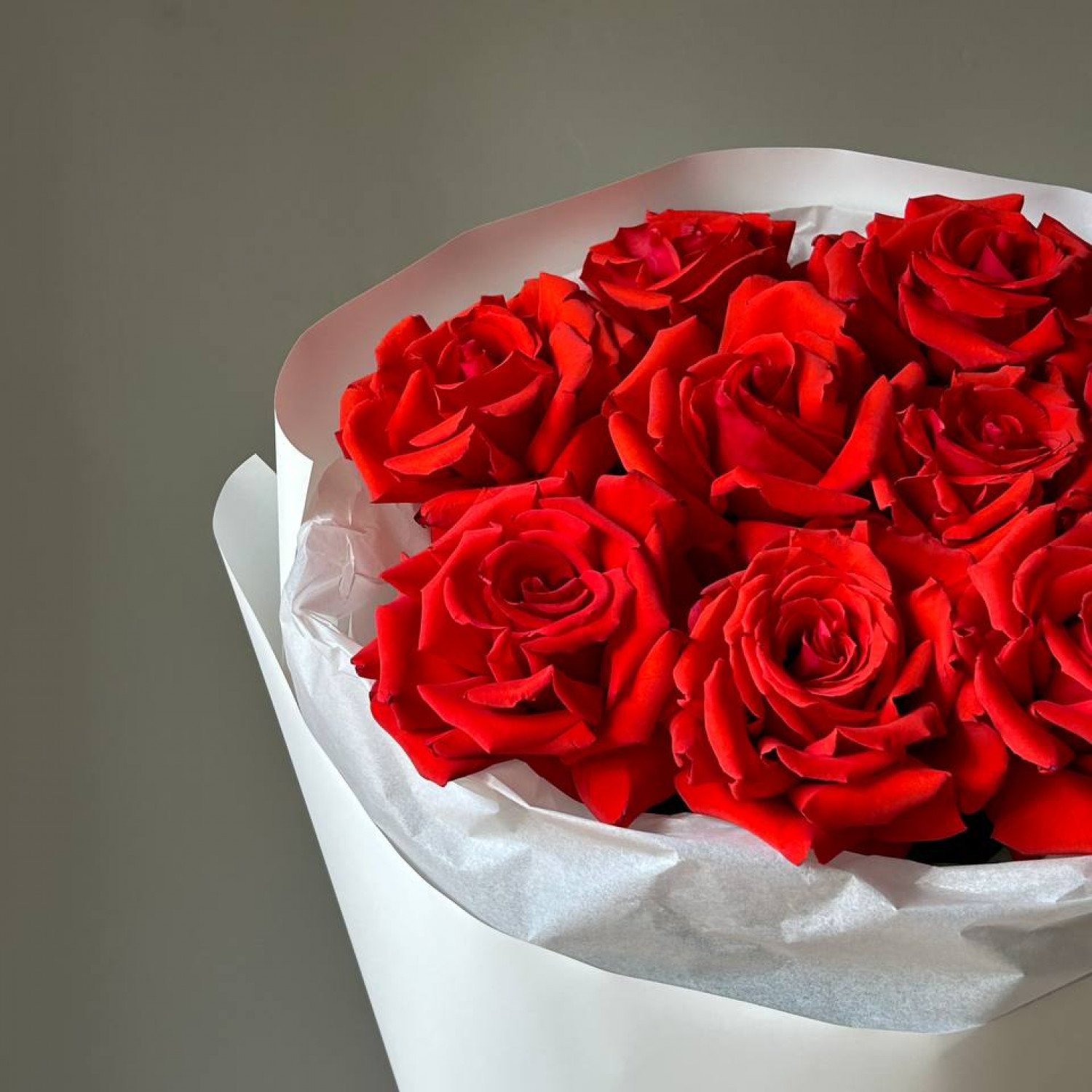 Букет из 9 вывернутых (французских) роз Нина