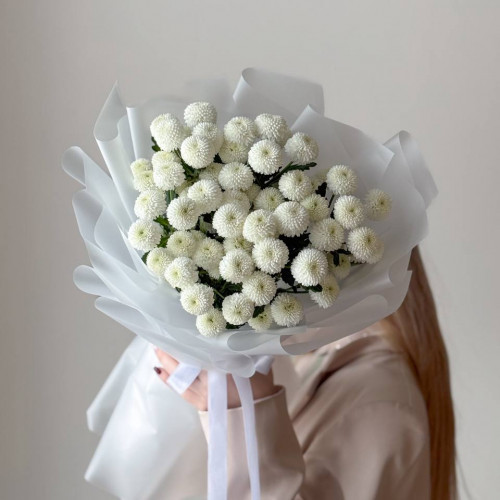 Монобукет из 7 хризантем 238