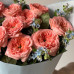 Букет из роз Мандарин Экспрешн и Незабудок