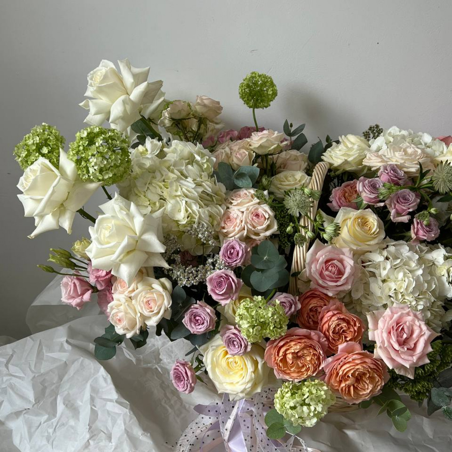 Корзина с цветами размер XL