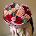 Авторский букет с красными розами 155