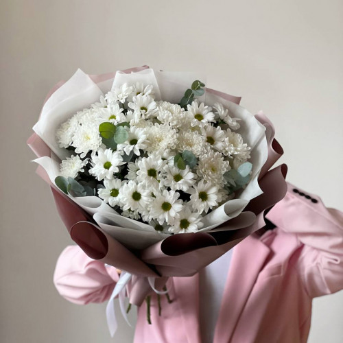 Букет их кустовой хризантемы микс №1