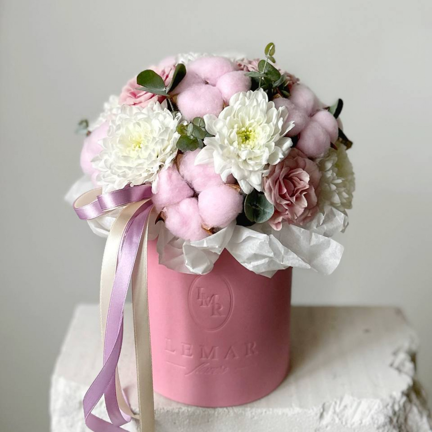 Нежная композиция в коробке №8