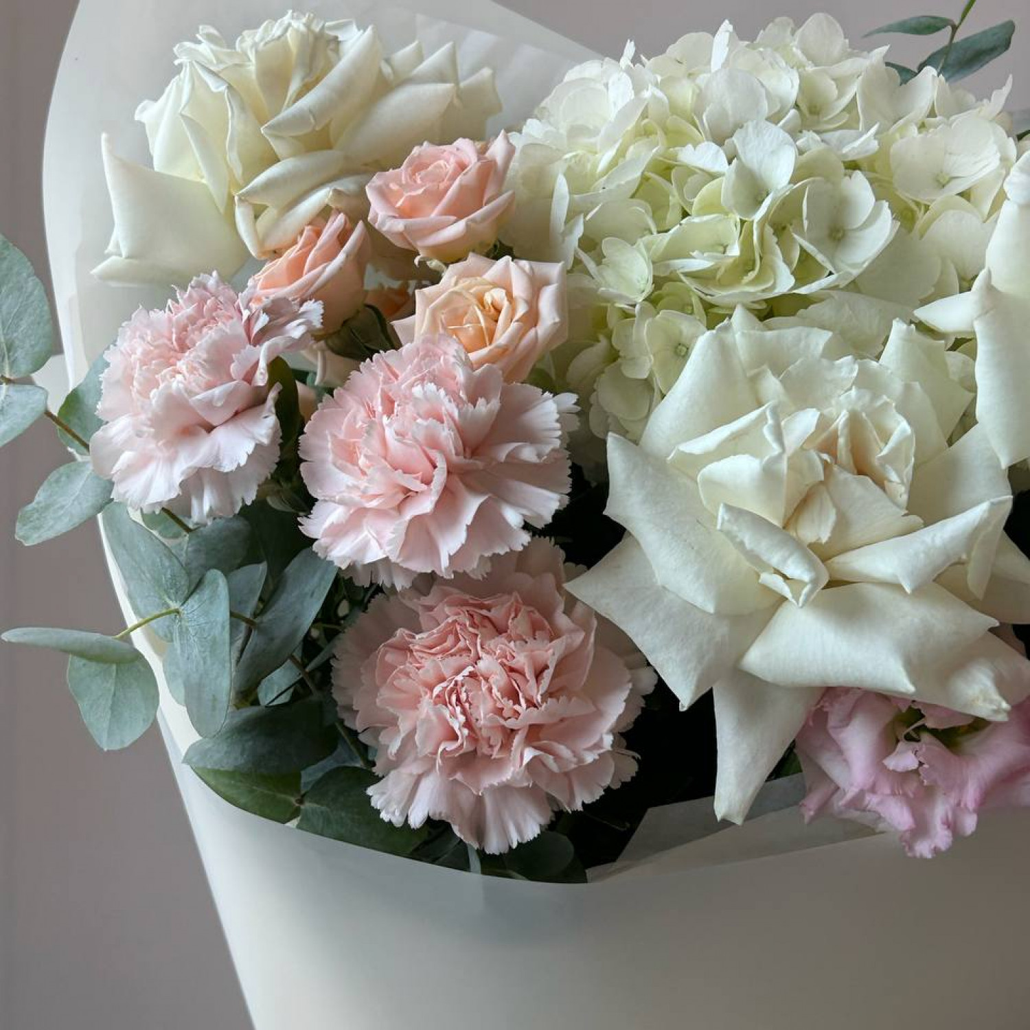 Авторский букет с французскими розами №19