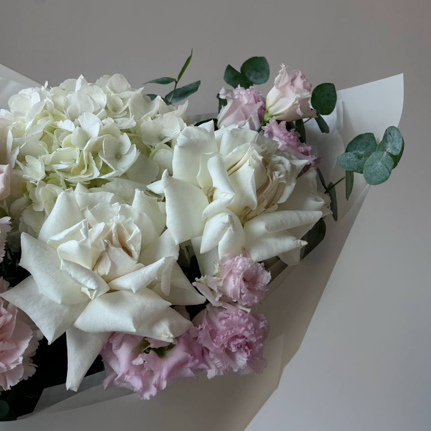 Авторский букет с французскими розами №19