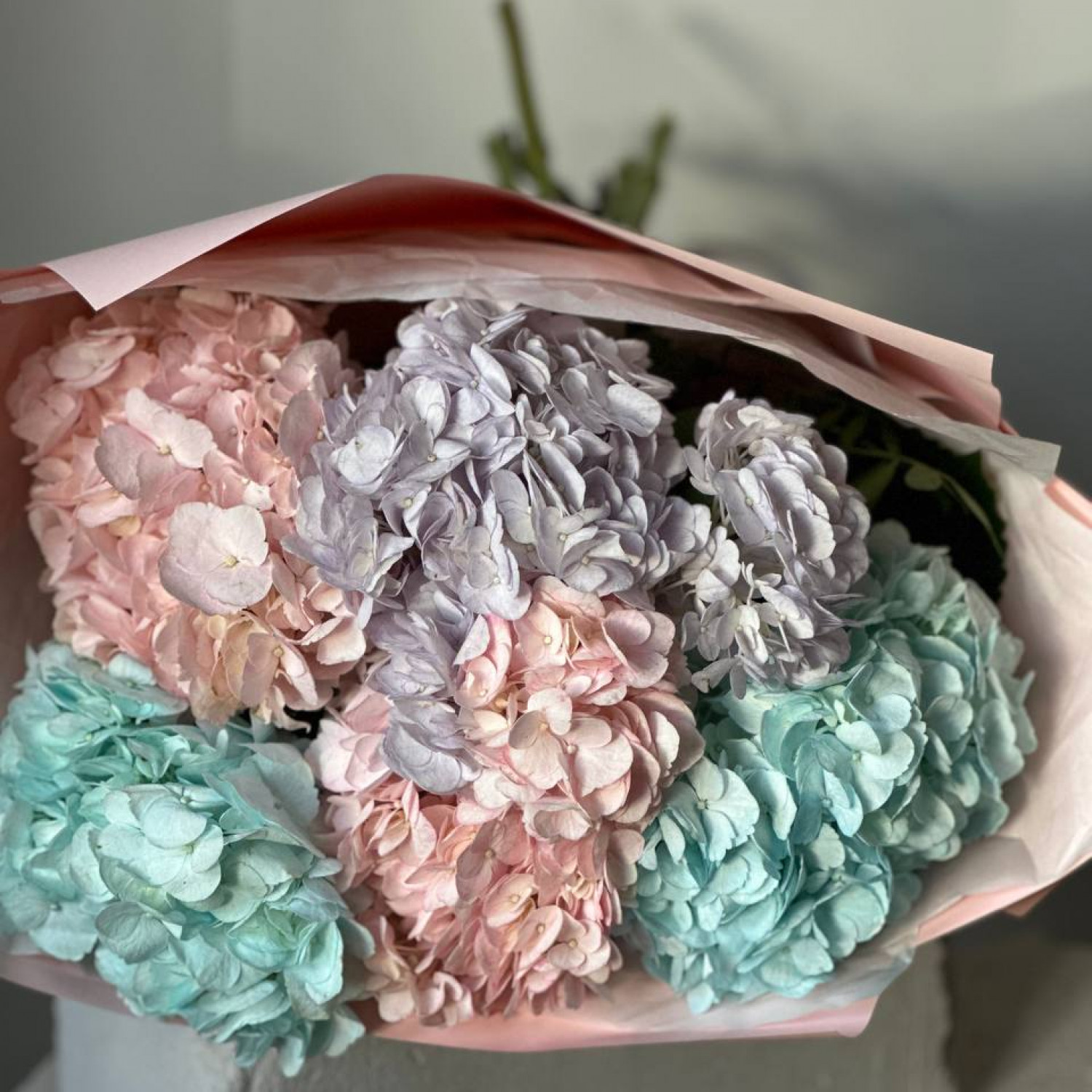 Монобукет из Гортензий микс