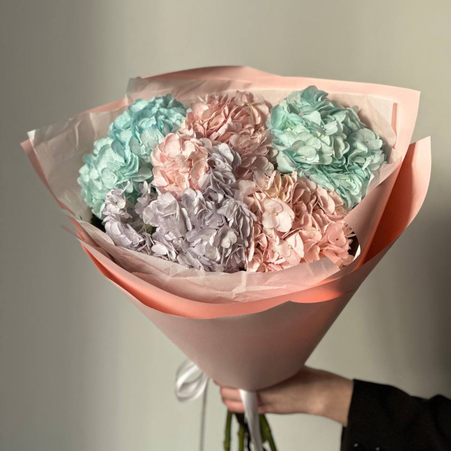 Монобукет из Гортензий микс