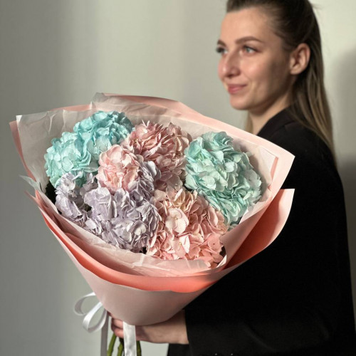 Монобукет из Гортензий микс